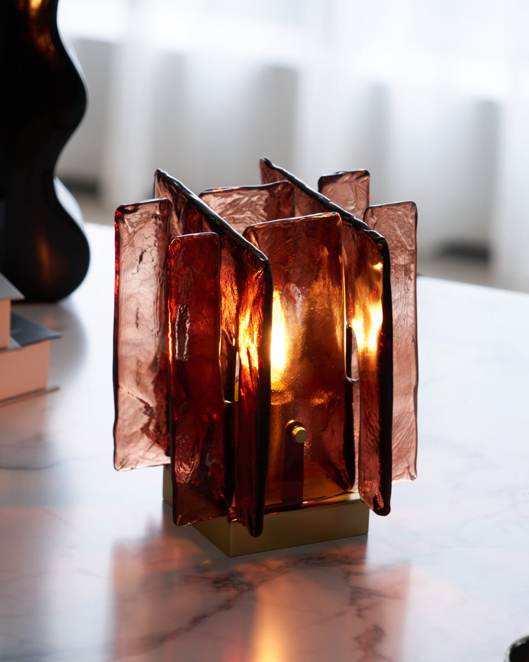 Amber Byggblock Bordslampa
