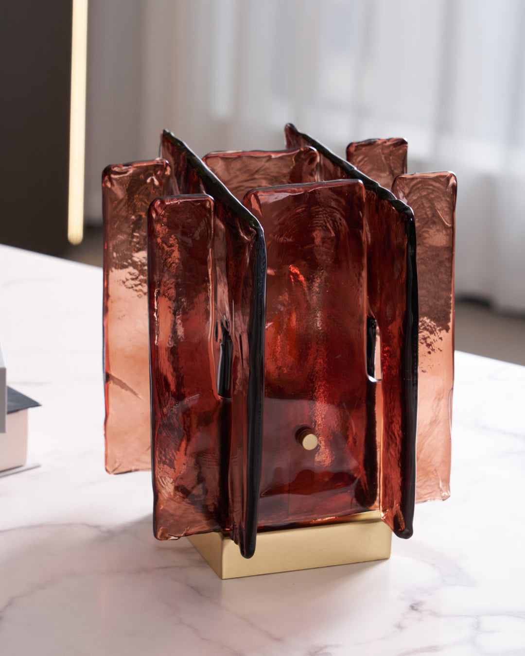 Amber Byggblock Bordslampa