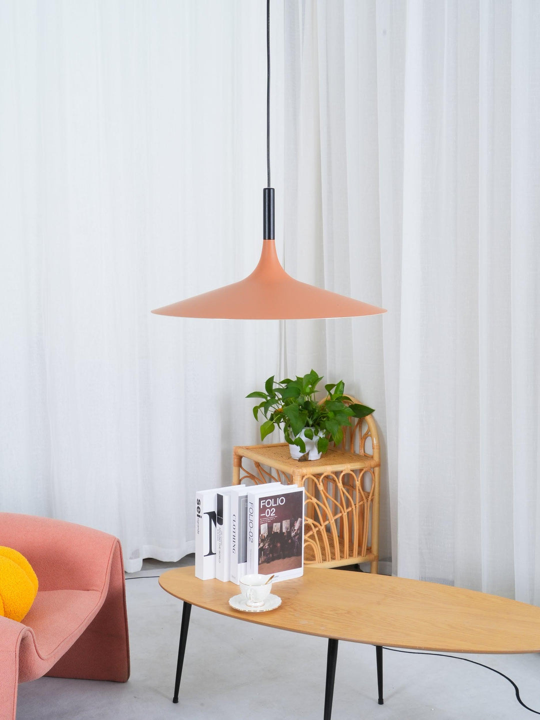 Larkin Vit Fat Pendellampa