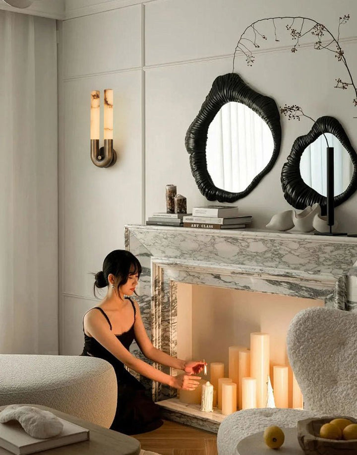 Ark Alabaster Vägglampa