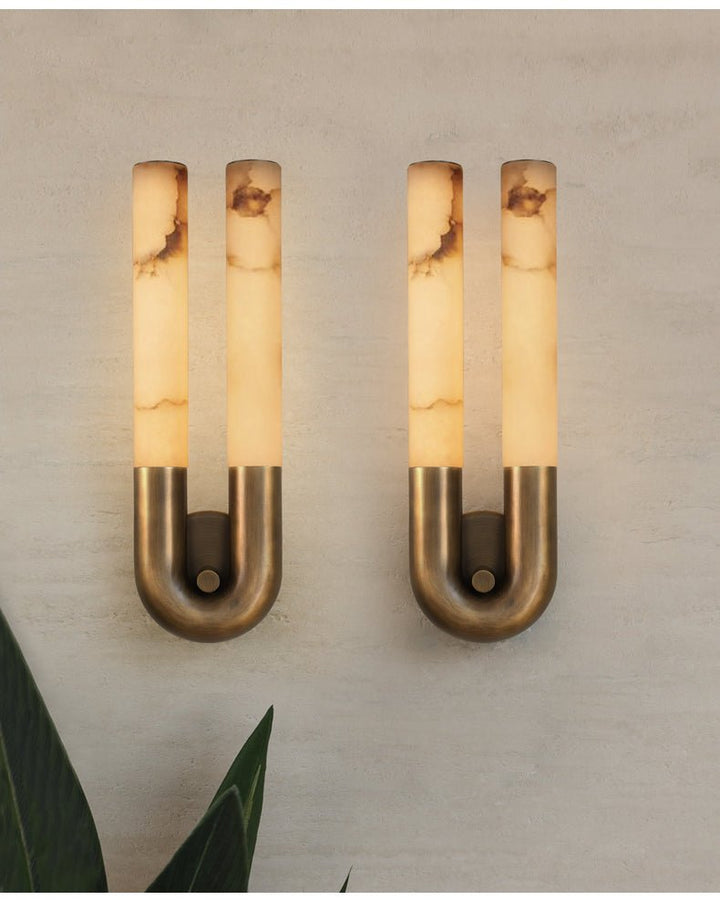 Ark Alabaster Vägglampa