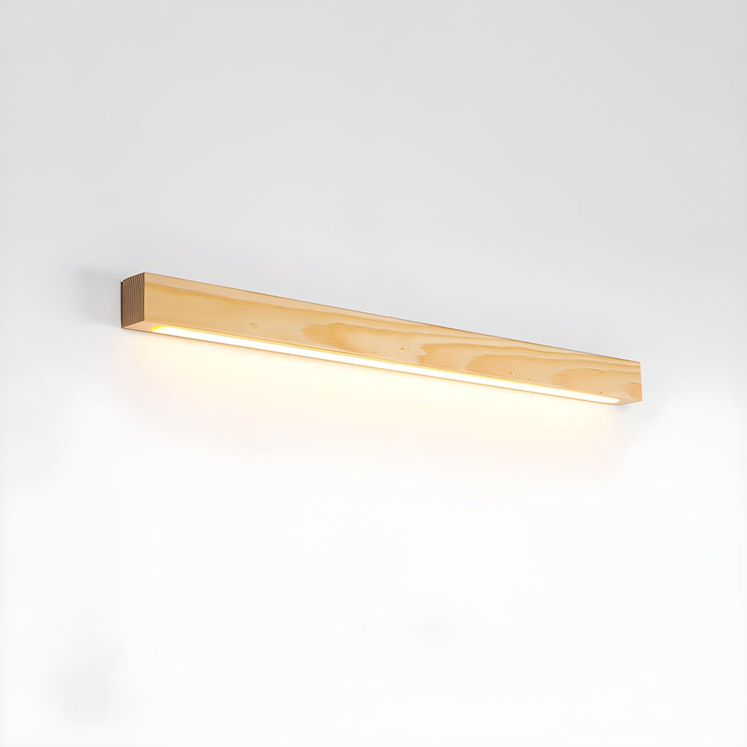 Arlo Linjär Trä Vägglampa