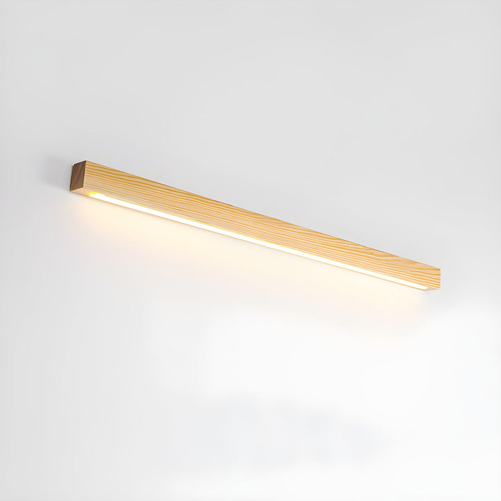 Arlo Linjär Trä Vägglampa