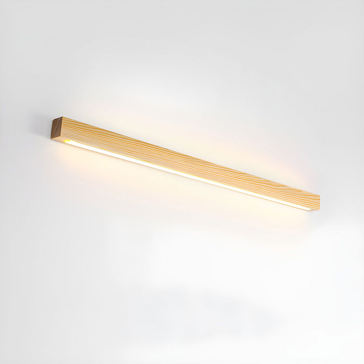Arlo Linjär Trä Vägglampa