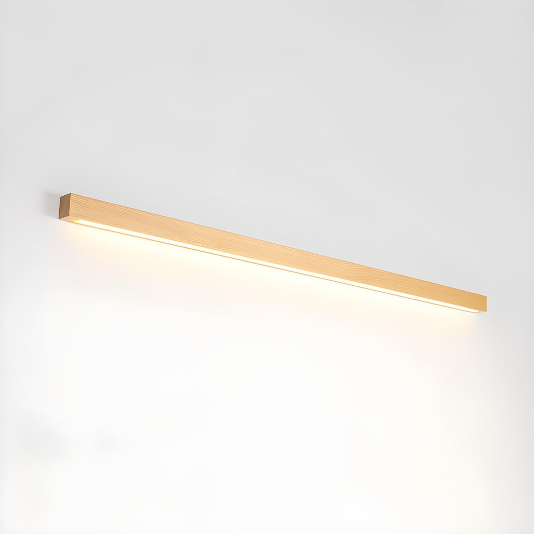 Arlo Linjär Trä Vägglampa