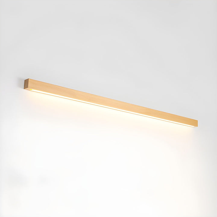 Arlo Linjär Trä Vägglampa