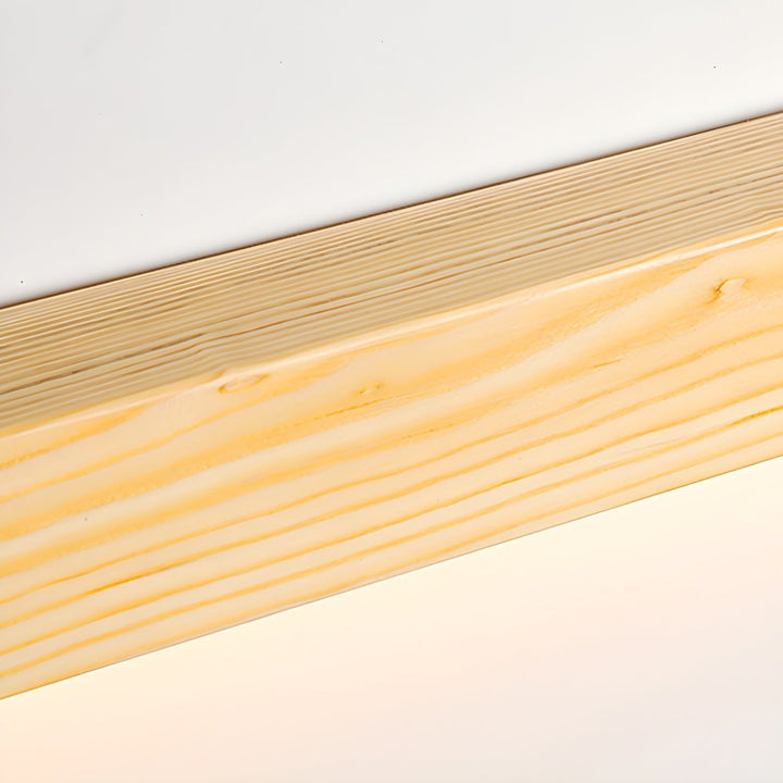 Arlo Linjär Trä Vägglampa