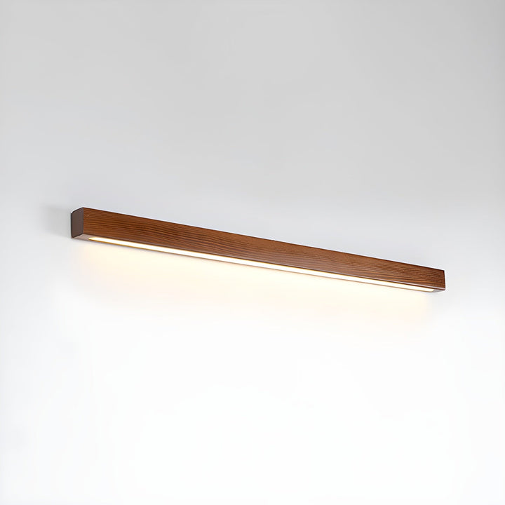 Arlo Linjär Trä Vägglampa