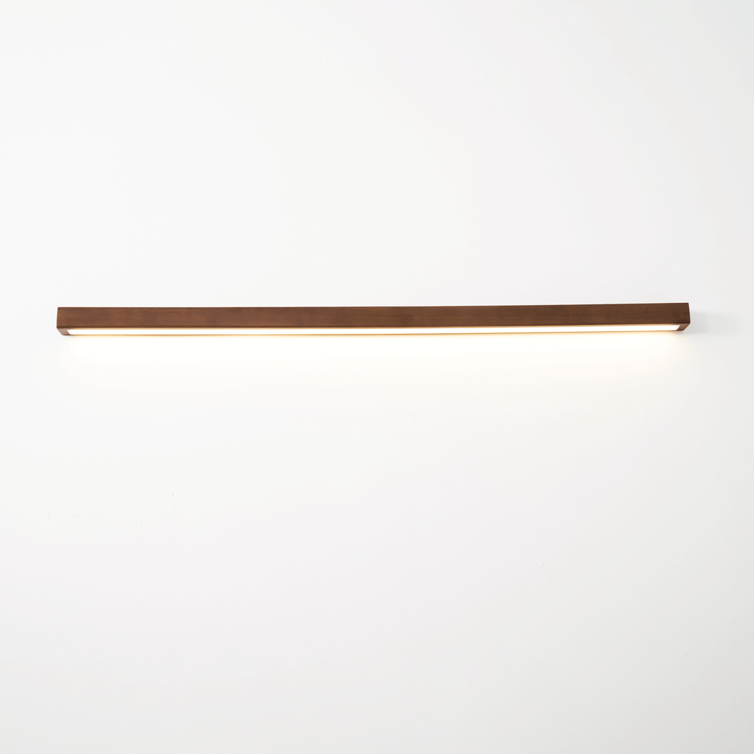 Arlo Linjär Trä Vägglampa