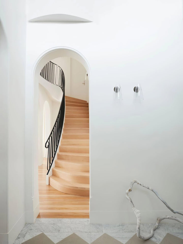 Konisk Glasvägglampa