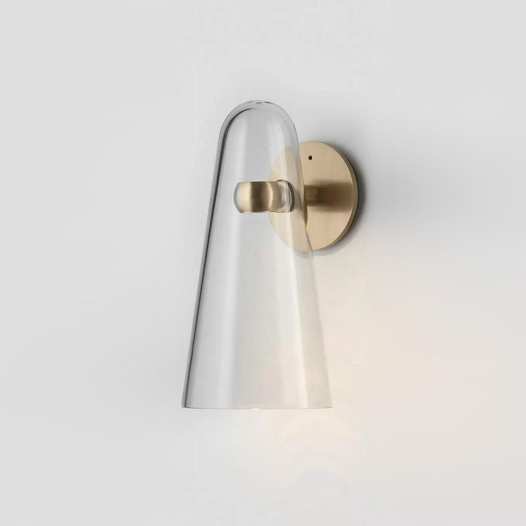 Konisk Glasvägglampa