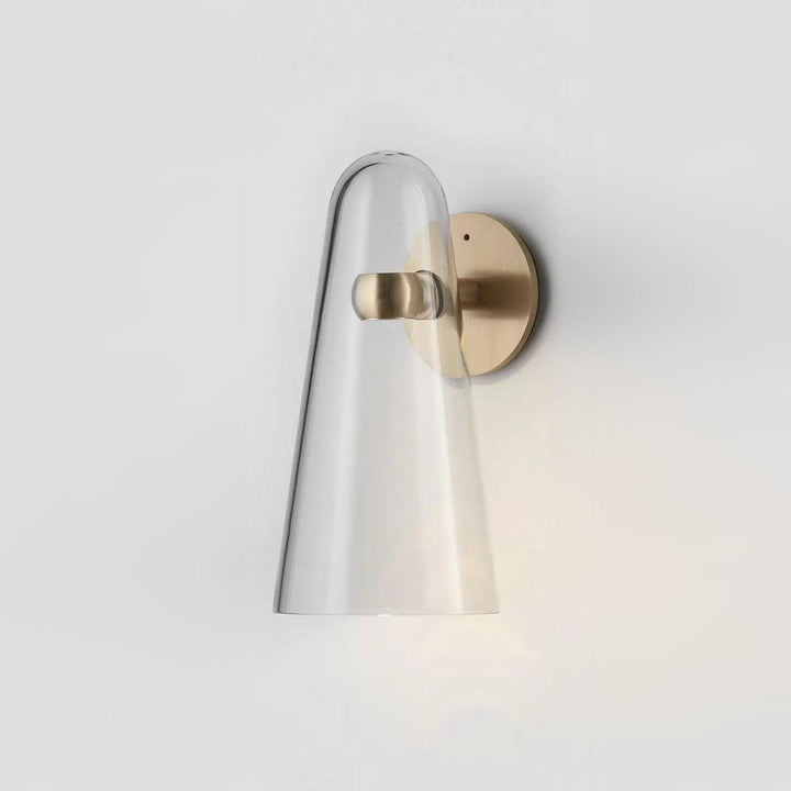 Konisk Glasvägglampa