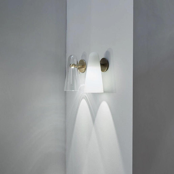Konisk Glasvägglampa