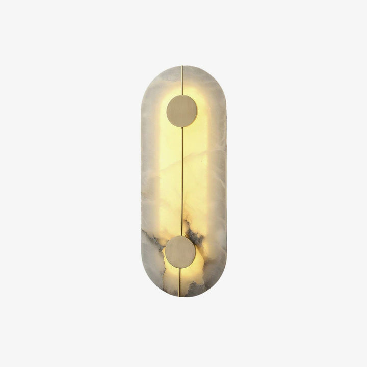 Konstnärlig Alabaster Vägglampa
