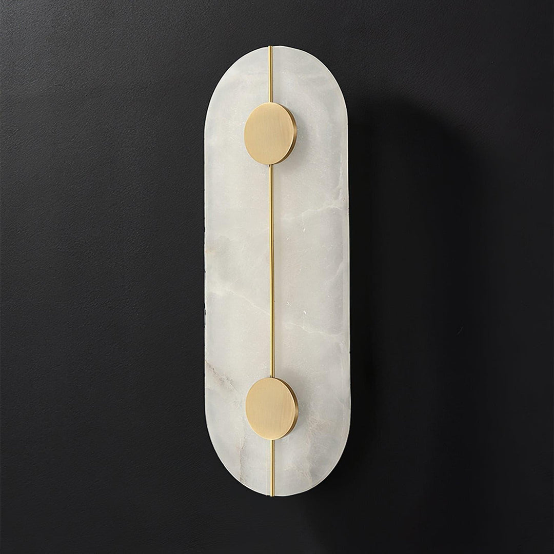 Konstnärlig Alabaster Vägglampa