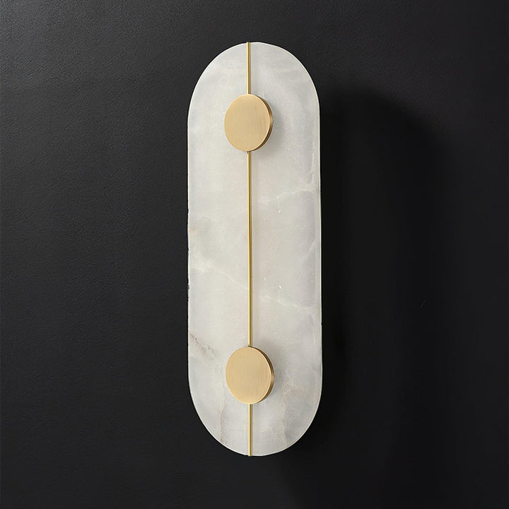 Konstnärlig Alabaster Vägglampa