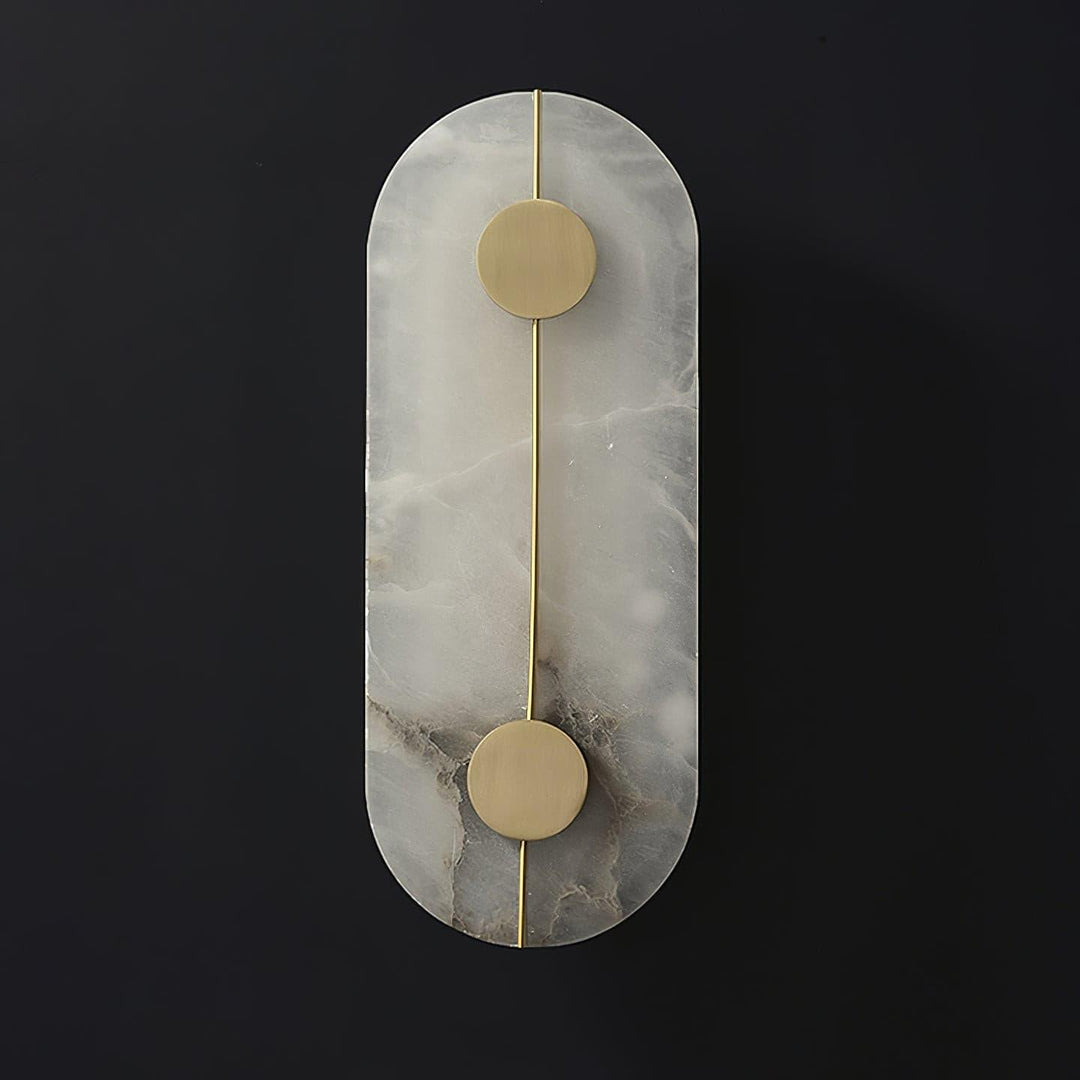 Konstnärlig Alabaster Vägglampa