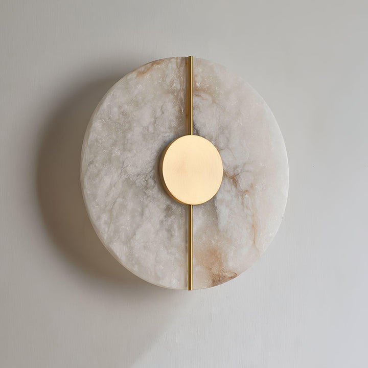 Konstnärlig Alabaster Vägglampa