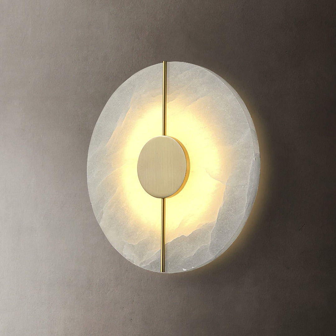 Konstnärlig Alabaster Vägglampa