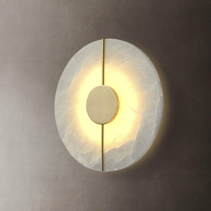 Konstnärlig Alabaster Vägglampa