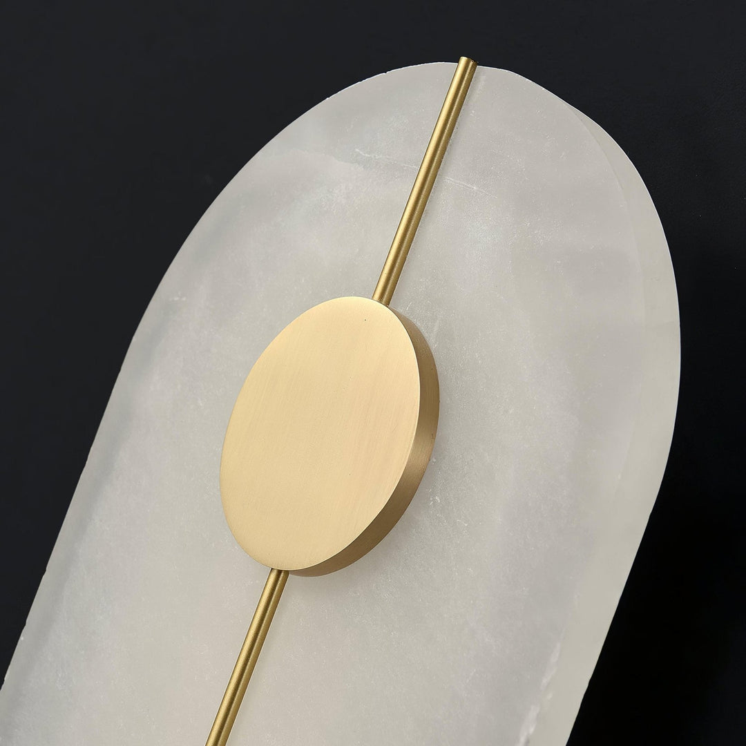 Konstnärlig Alabaster Vägglampa