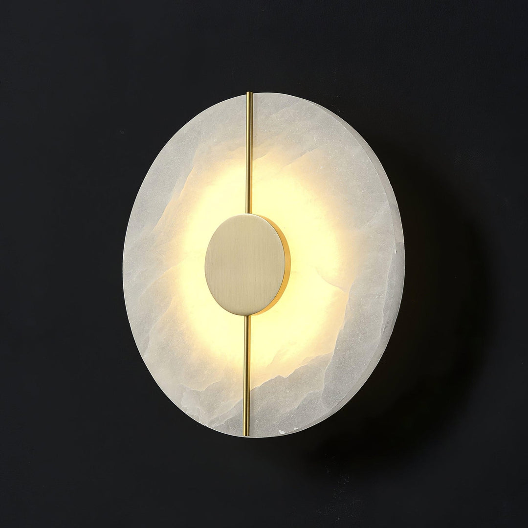 Konstnärlig Alabaster Vägglampa
