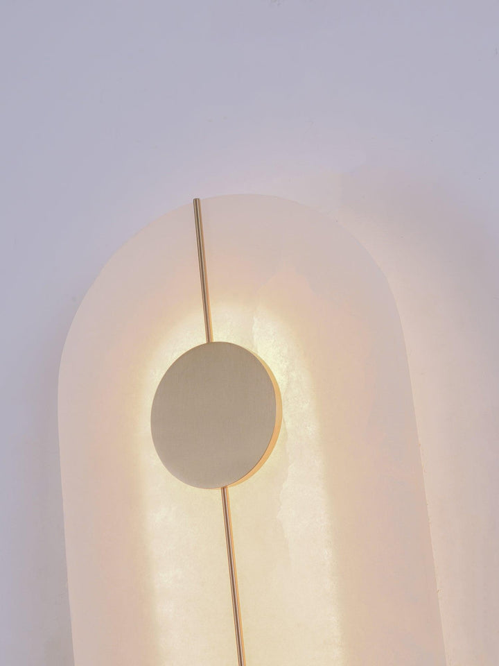 Konstnärlig Alabaster Vägglampa