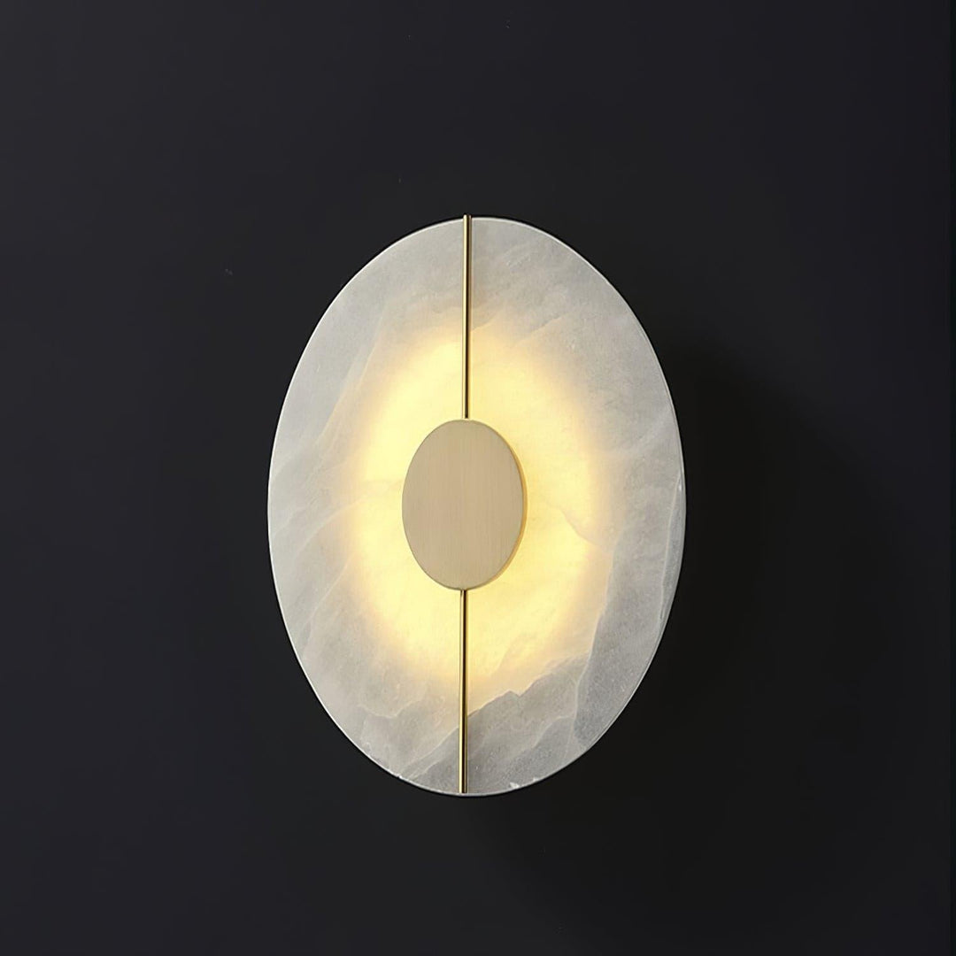 Konstnärlig Alabaster Vägglampa
