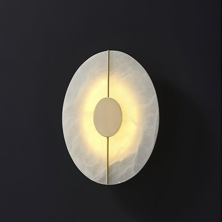 Konstnärlig Alabaster Vägglampa
