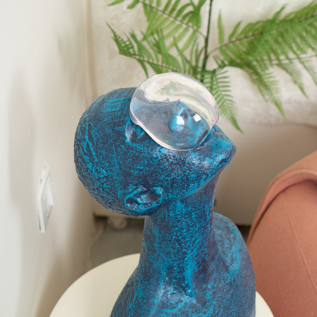 Atlas Guardian Skulptur Borddekorationer