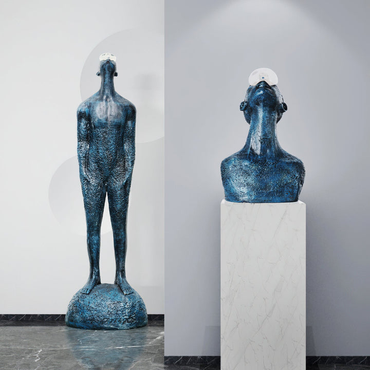 Atlas Guardian Skulptur Borddekorationer