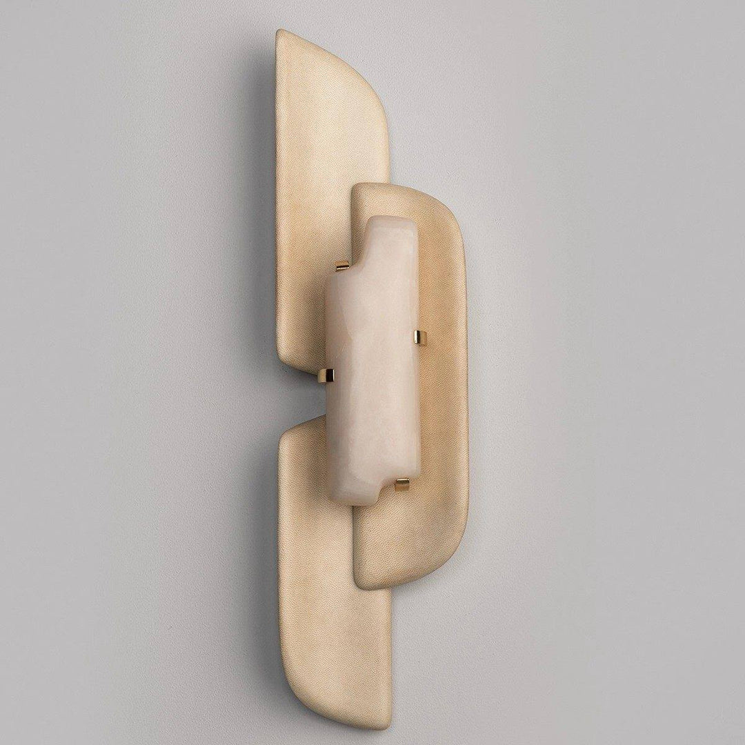 Skulpterad Alabaster Vägglampa