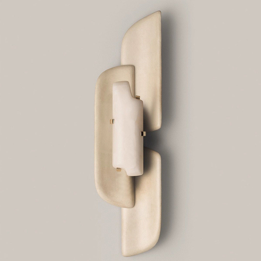 Skulpterad Alabaster Vägglampa