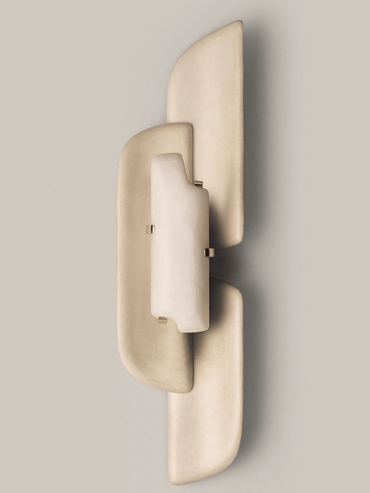 Skulpterad Alabaster Vägglampa