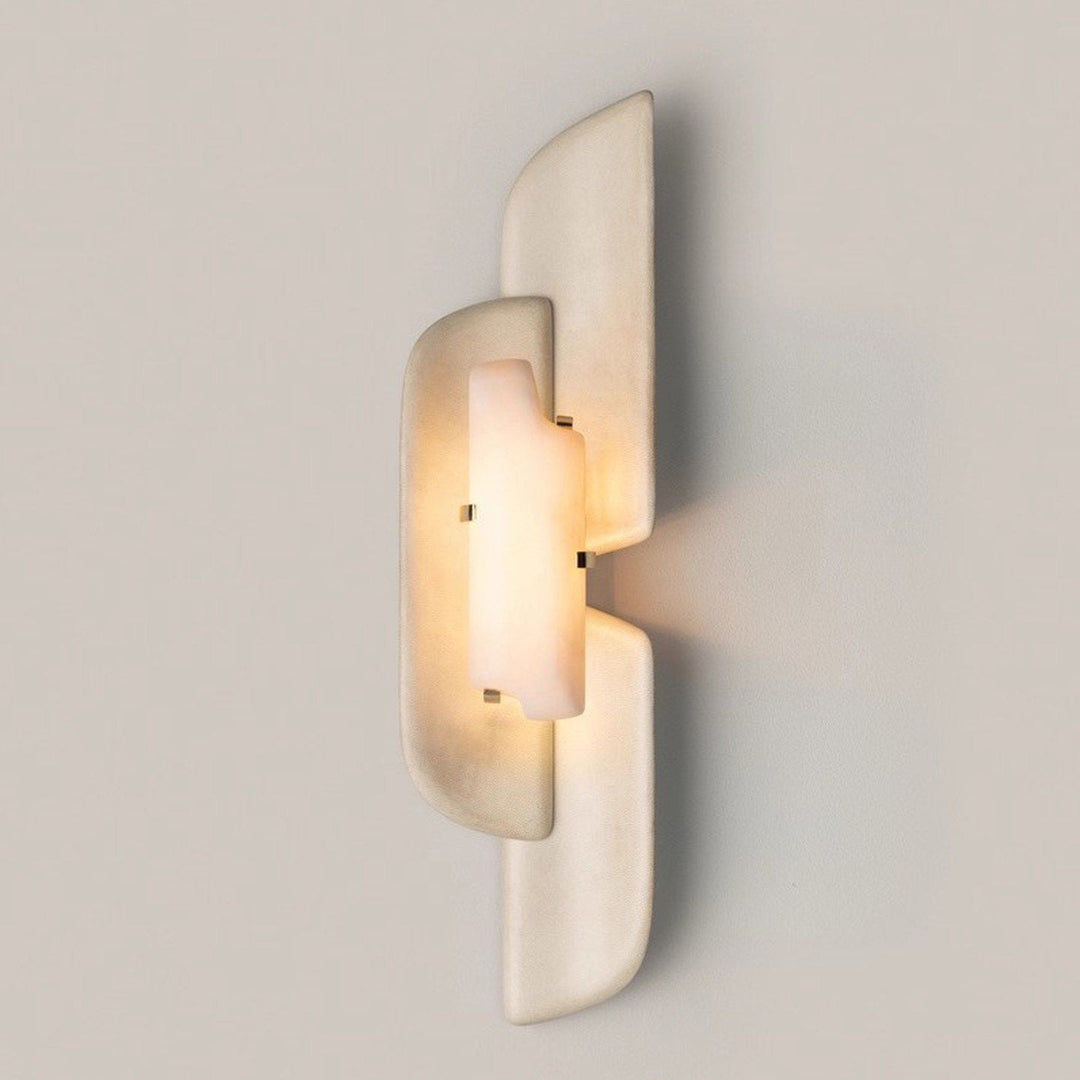 Skulpterad Alabaster Vägglampa