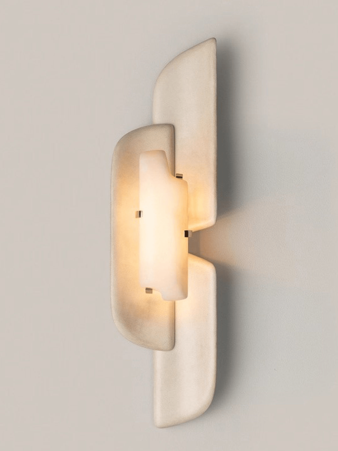 Skulpterad Alabaster Vägglampa