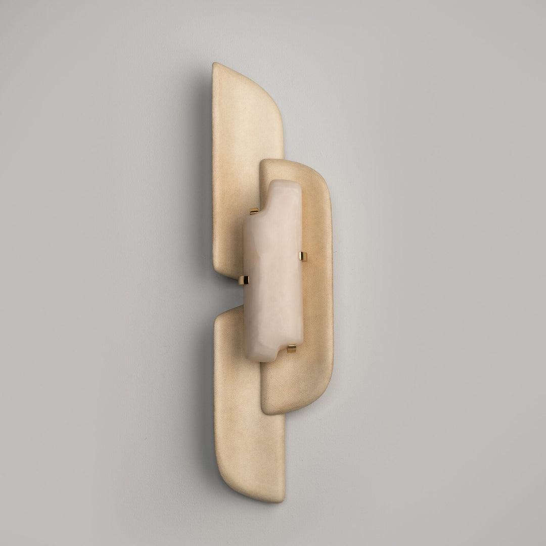 Skulpterad Alabaster Vägglampa