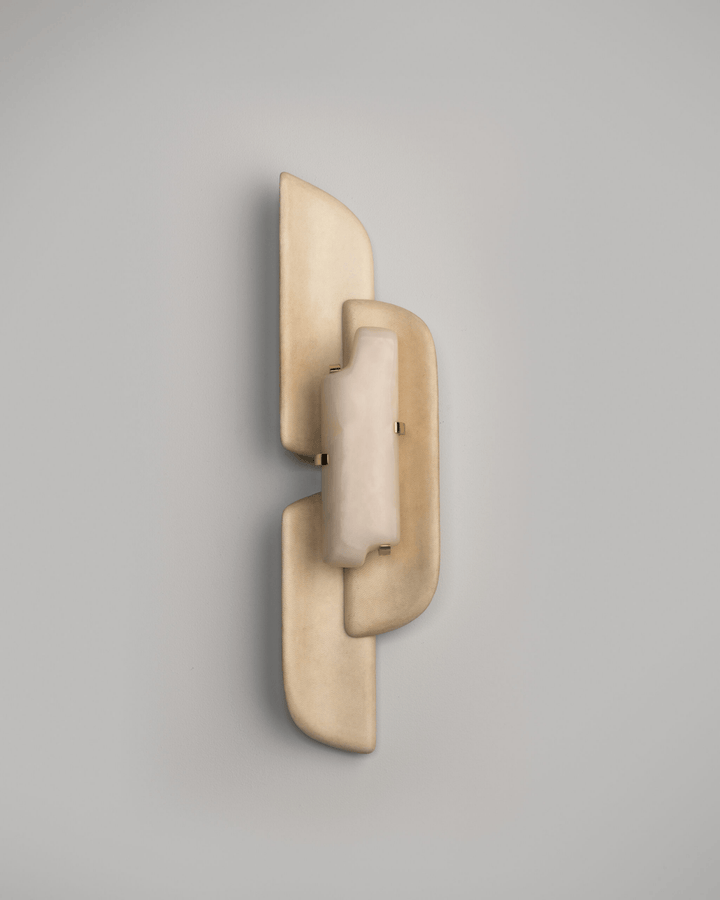 Skulpterad Alabaster Vägglampa