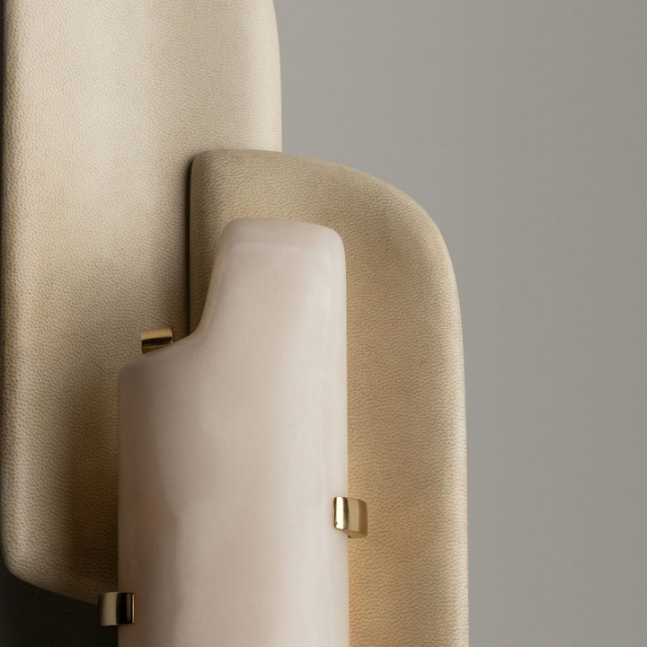 Skulpterad Alabaster Vägglampa