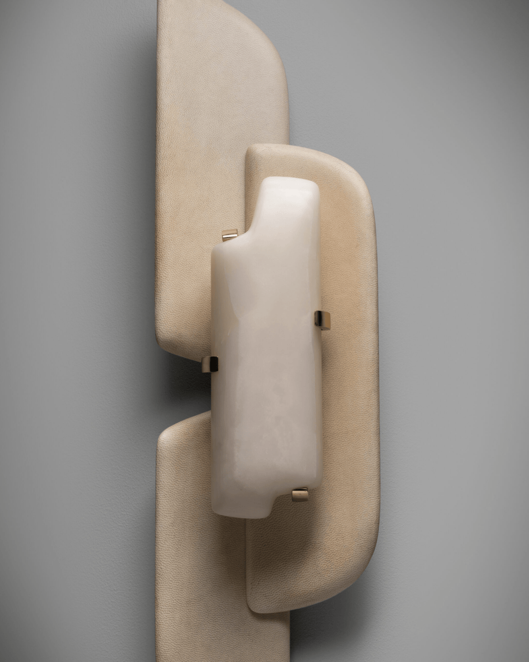 Skulpterad Alabaster Vägglampa