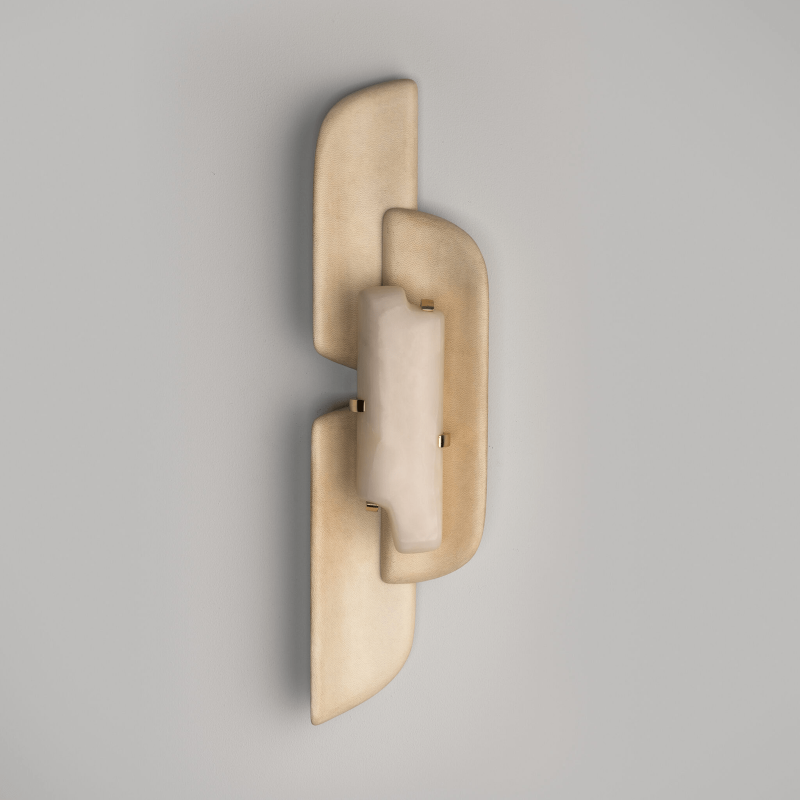 Skulpterad Alabaster Vägglampa