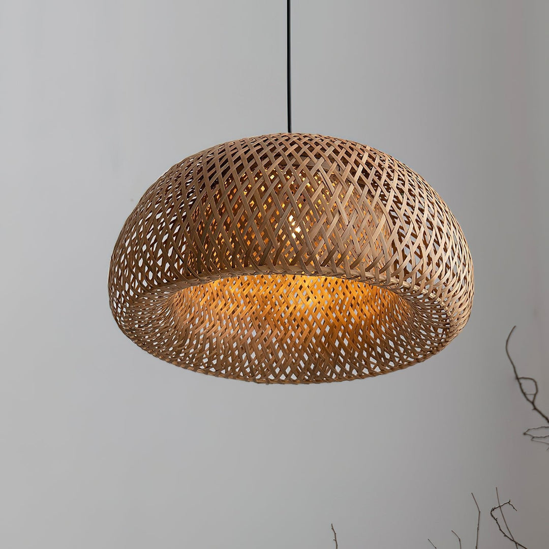Bambu Flätad Pendellampa