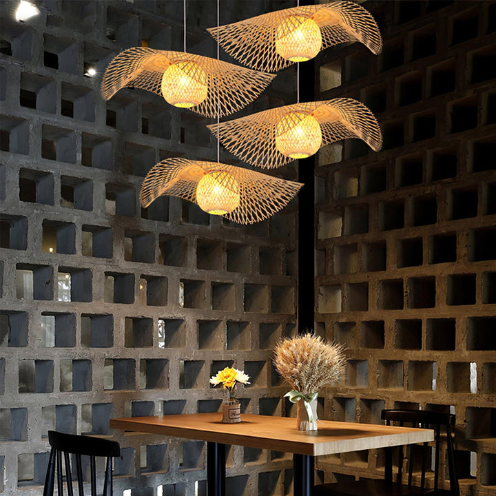 Bambu Ram Hängande Lampa
