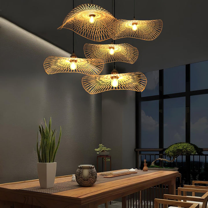 Bambu Ram Hängande Lampa