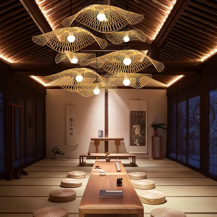 Bambu Ram Hängande Lampa