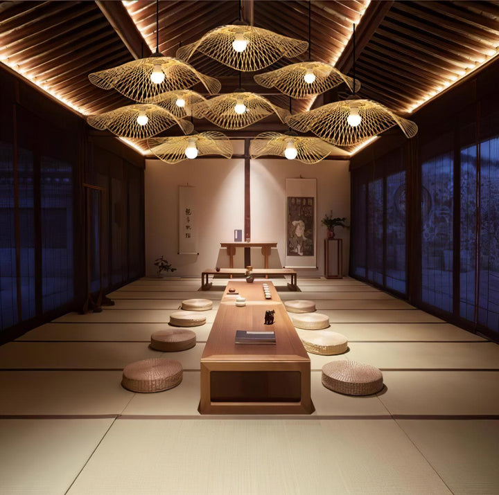 Bambu Ram Hängande Lampa