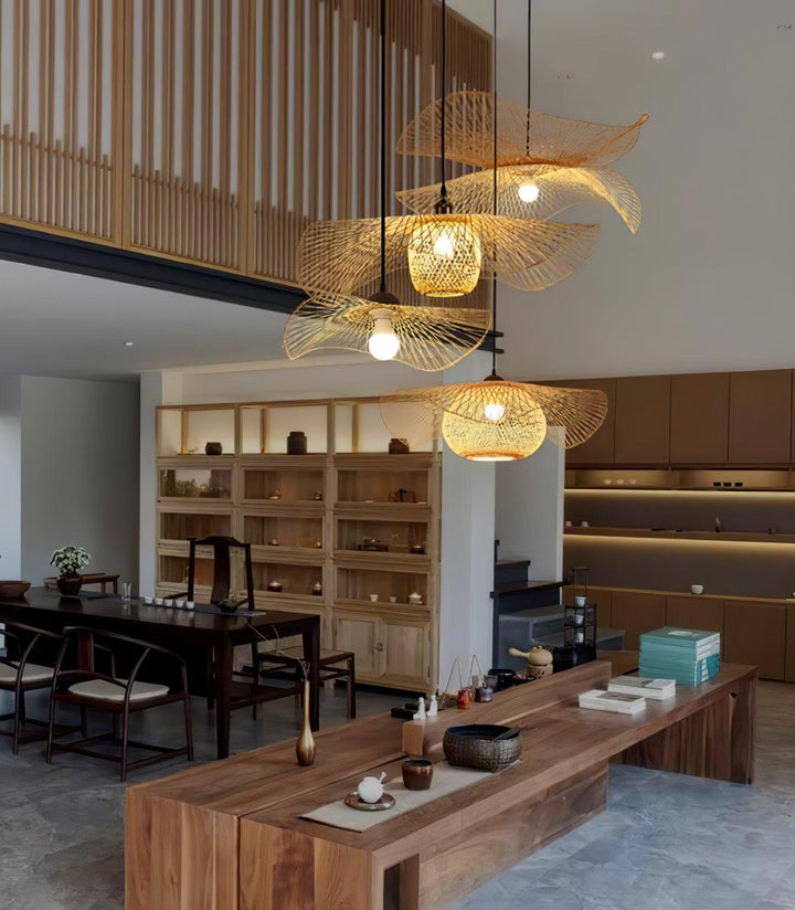 Bambu Ram Hängande Lampa