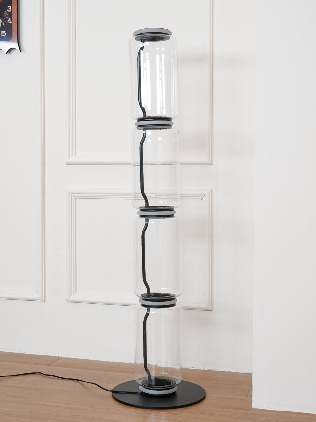 Bambu Glas Golvlampa
