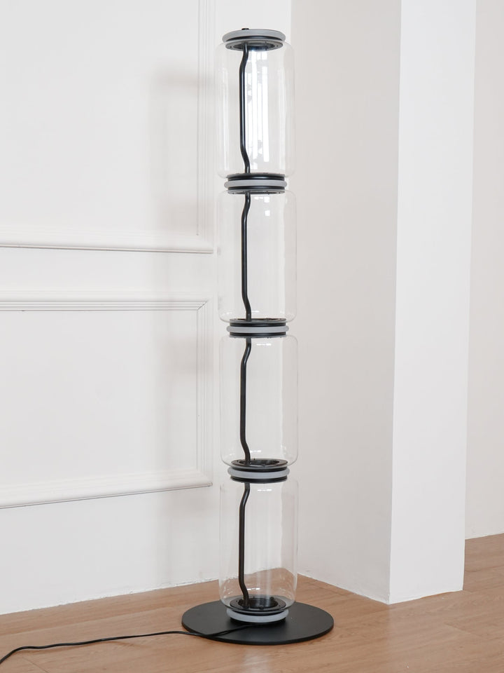Bambu Glas Golvlampa