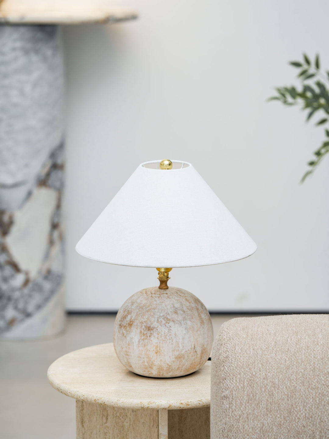 Bordslampa vid stranden
